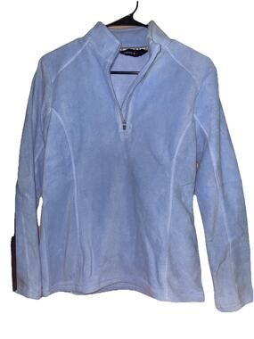 Women’s Swiss Alps Baby Blue Fleece Pullover Sweater Sz Small NEW